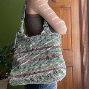 The Sak Women's Woven Shoulder Bag Multicolor Nuetral - Medium Sized